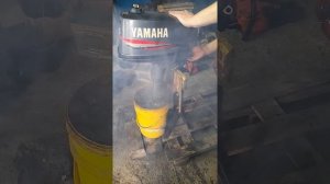 Запуск лодочного мотора Yamaha 5