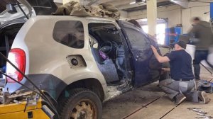 Renault Duster.  БОКОВОЙ УДАР. ЧАСТЬ 2. Что Под Лаком. Саня Мак.