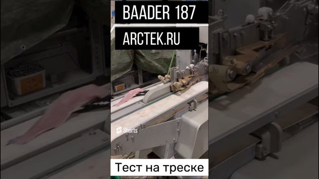 Разделка филе трески на Baader 187