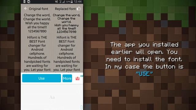 How to apply the Minecraft Text Font on your Android 4.4.2+!! 100% FREE смотреть онлайн