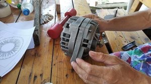 Изготовление генератора на постоянных магнитах для гидротурбины (на базе автогенератора).