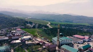 Дылым, Казбековский район,полет над селением ,посмотрел реликвия пророка Мухаммада с.г1.с....