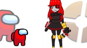 Mini Crewmate Kills Mimi Sentry from Team Fortress 2 | Among Us