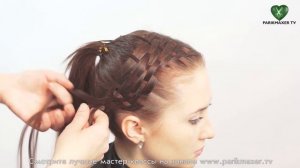 Преческа в форме цветка из плетения Dutch flower braid. parikmaxer tv парикмахер тв