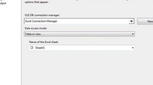 How to import data from Excel sheet to SQL Server table in SSIS