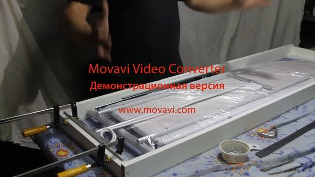 Гладильная доска. Встраиваем механизм в горизонтальном положении. смотреть онлайн