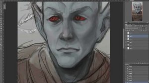 Timelapse! Drawing a Dunmer from The Elder Scrolls III: Morrowind B)