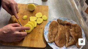 Куриная грудка с картофелем на электрогриле