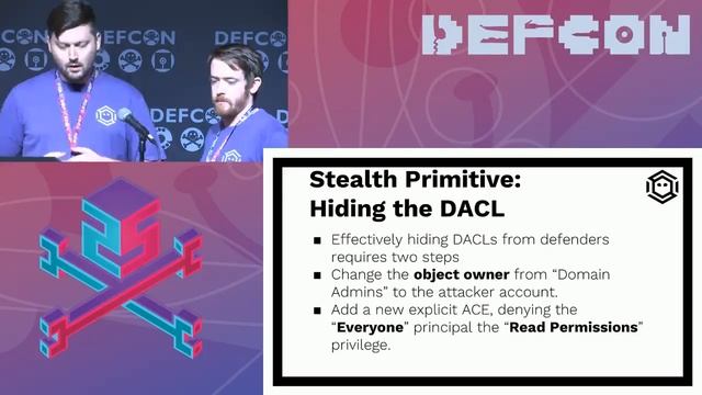 DEF CON 25 - Andy Robbins, Will Schroeder - Designing Active Directory DACL Backdoors смотреть онлайн