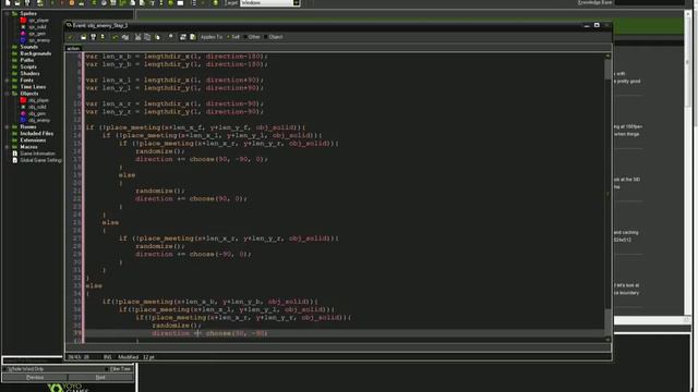 Game Maker Studio - Лабиринт - Урок 3: Элементарный вражеский ИИ
