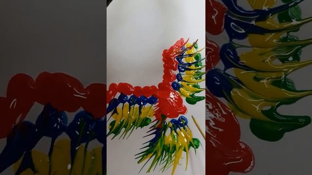 Рисуем попугая акрилом смотреть онлайн