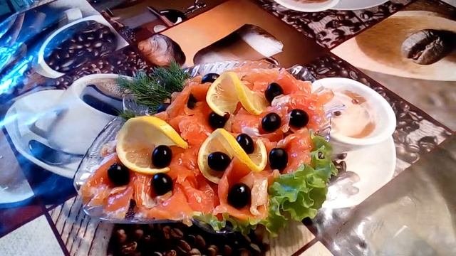 оформление рыбной тарелки на праздник