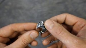 Мужское серебряное кольцо Кастет