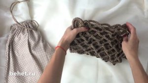 Видео обзор сумки-авоськи из полиэфирного шнура