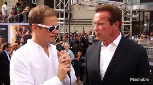 Not even a real explosion can make Arnold Schwarzenegger flinch | Mashable