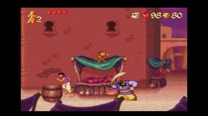 Полное прохождение игры "Aladdin"! Популярная игра на Super Nintendo - часть 1.