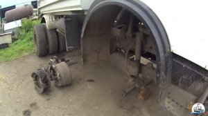 "Колесо побалтывается"-говорили они... Лопнула передняя балка на МАЗ-5551. Не обошлось без боли...