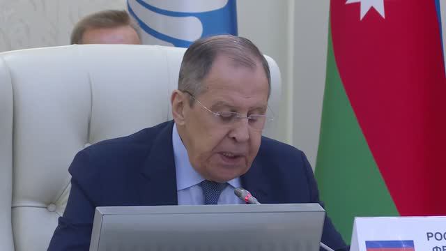 С.В.Лавров на встрече мининдел в формате «Россия-Центральная Азия»,  Минск, 12 апреля 2024 года