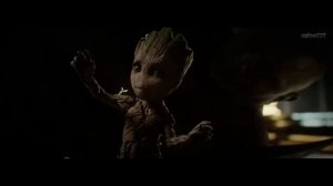 Стражи галактики 2 малыш Грут танцует ч4