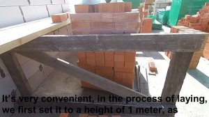 Подмости каменщика(строительные леса) для кладочных работ-Masons scaffolding for masonry work