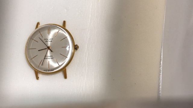 Мужские наручные часы Полет СССР 23 камня серебристые в позолоте смотреть онлайн