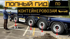 Четырёхосный полуприцеп контейнеровоз STEELBEAR - ОБЗОР модели PF-41N