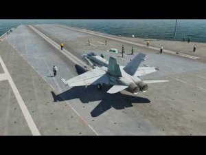 DCS World F/A-18C Hornet применение AGM-88C HARM (ППР). Взлет - посадка на авианосец. Полеты онлайн