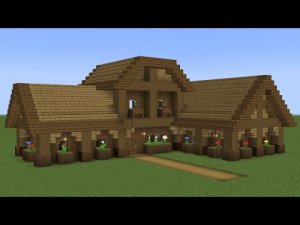 Майнкрафт - Как построить простой дом из ели. Minecraft