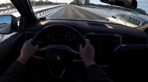 2024 VW Amarok 3.0 V6 Diesel POV Drive in Snowy Conditions