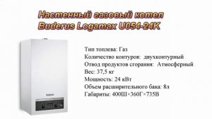 Настенный газовый котел Buderus Logamax U054-24K