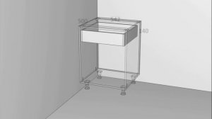 Расчет выдвижного ящика для шариковых направляющих