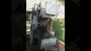 Бетономешалка из бочки и червячного редуктора. #бетономешалка #самодельнаябетономешалкаизбочки.