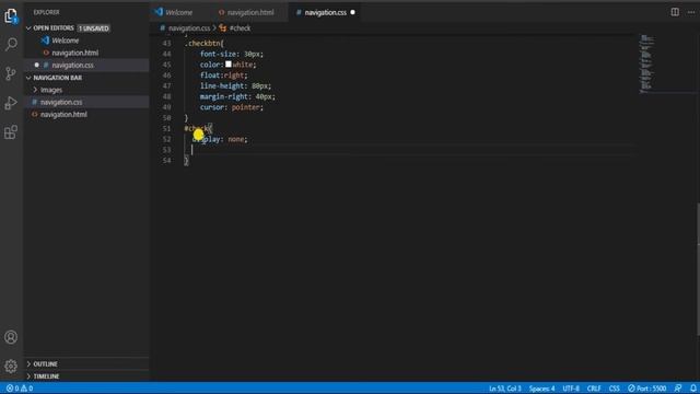Responsive Navigation Menu Bar using HTML , Bootstrap & CSS | OnlyCoding!