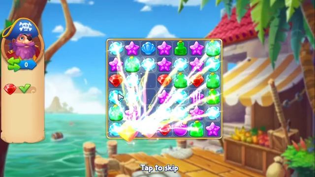 Game Pirates & Pearls® Match, build & design Level 1-3 смотреть онлайн