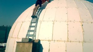 Стройка купола 8м диаметром.