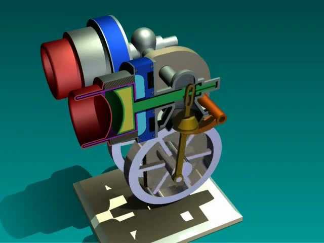 Fully hermetic Stirling engine concept