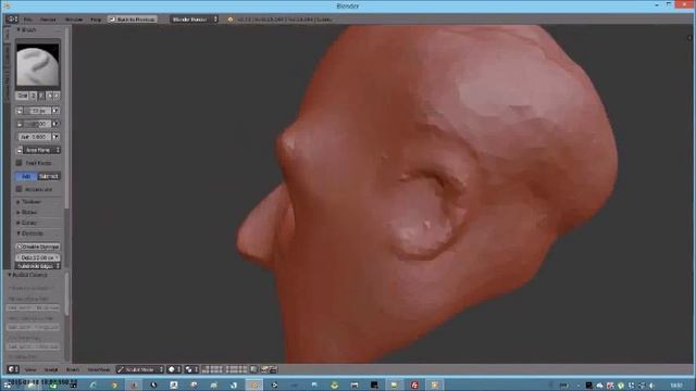 Sculpt Elapsed Time in Blender 2.73 смотреть онлайн