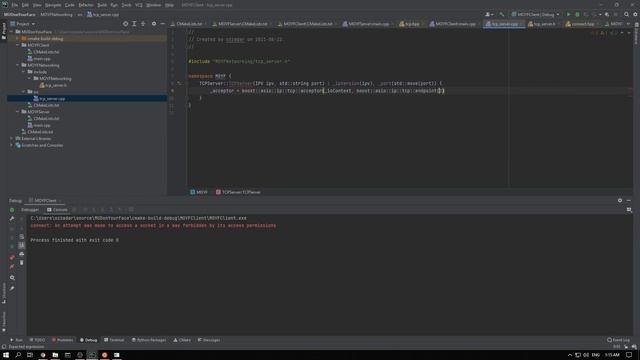TCP Client Server Application | C++ in 2021 смотреть онлайн