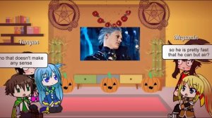 Konosuba React to Vergil Devil may cry 5