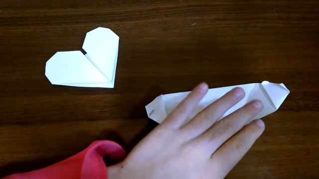 Как сделать сердце оригами без клея и ножниц.