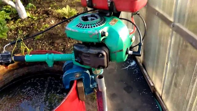 лодочный мотор Кама с бензопилой Урал смотреть онлайн