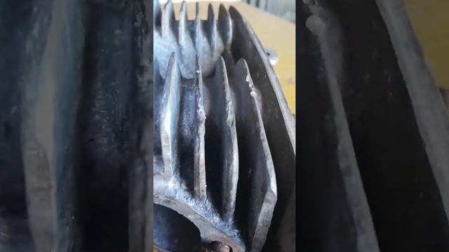 Восстановление рёбер охлаждения головки мотоцикла Днепр МТ 11. смотреть онлайн