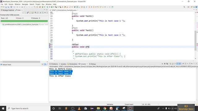 45# JUnit Series - 3# JUnit4 vs JUnit5 Annotations || JUnit4 Annotations with Examples