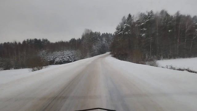 Дорога из Заславля в Новое Поле.04.12.23 г. смотреть онлайн