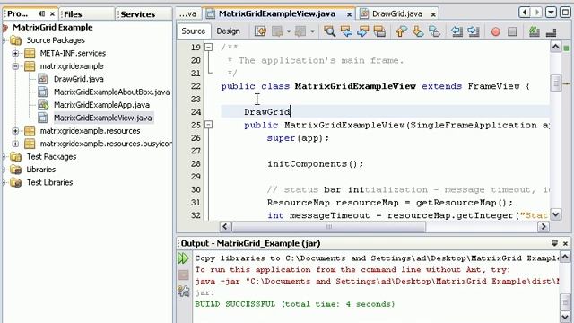 Windows Programming using Java | Java Matrix Grid Example | Java Video Tutorials смотреть онлайн