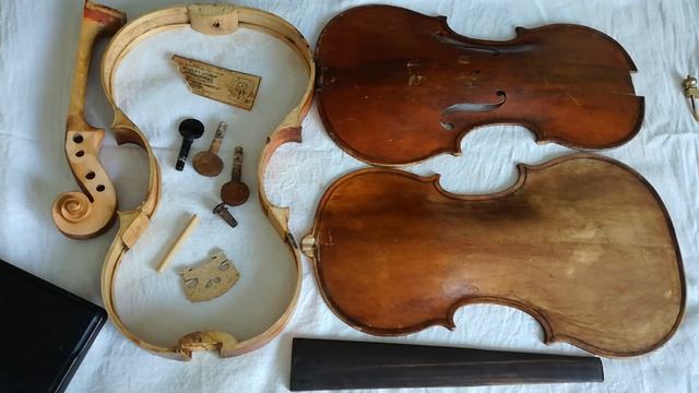 Ч.1. Обзор скрипки производства московской фабрики, 1959 года выпуска для дальнейшего ремонта