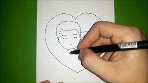 Как нарисовать ПАПУ И ДОЧКУ?