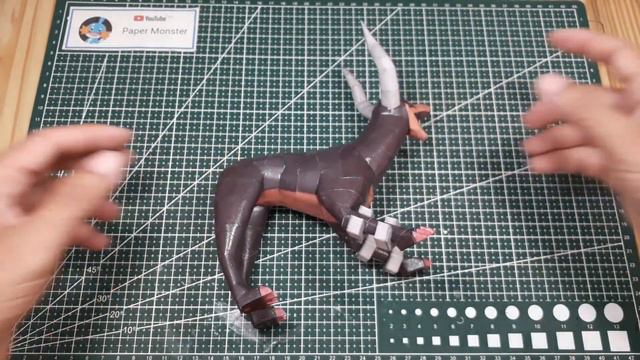 MEGA Houndoom | Pokemon PaperCraft | modelo de papel | 종이 모델 | 紙モデル смотреть онлайн