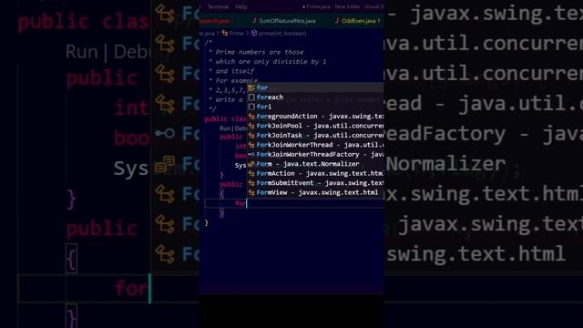 Prime Number In Java #Prime #code #basic #beginner #loops #forloop #coding #boolean #learning