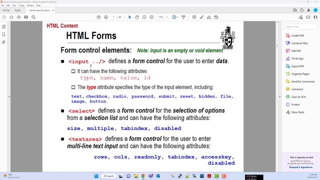 HTML Forms Data, Attributes, Labels, Input Text